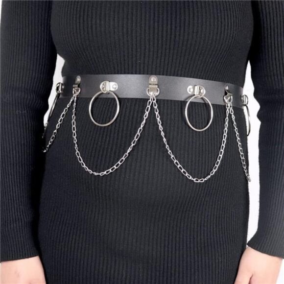 Waist Belt Fashion Harness Body Chest Belt With Chains - Lb-556-xxl